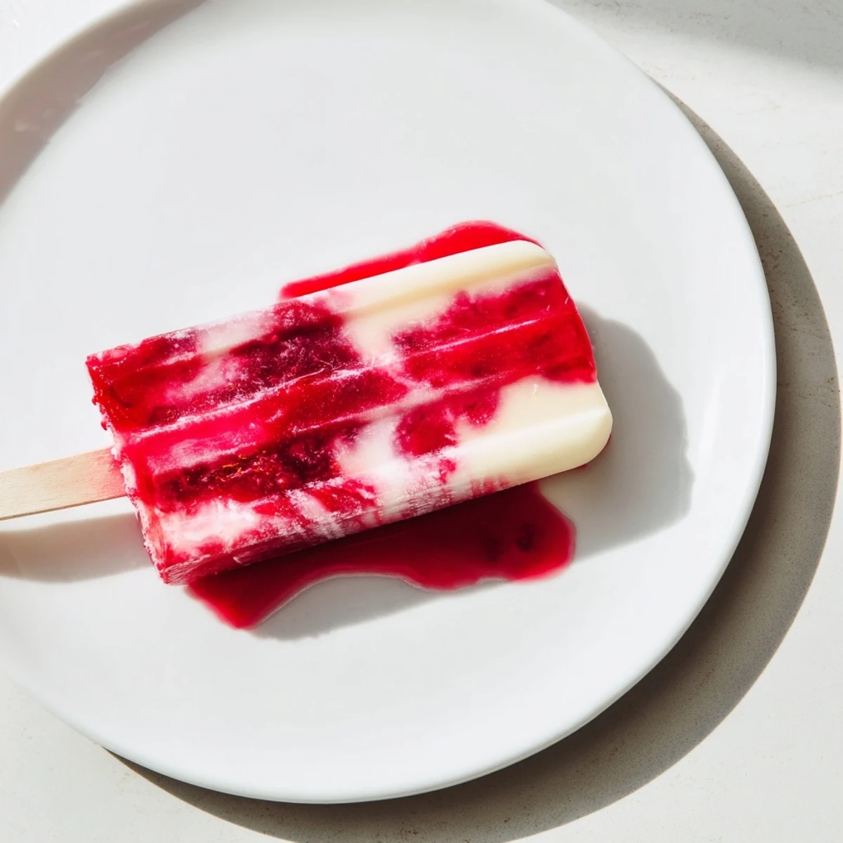 Raspberry Coconut Ice Pops