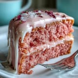 Luscious Bridal Shower Rosé Velvet Cake, ready for a special celebration.