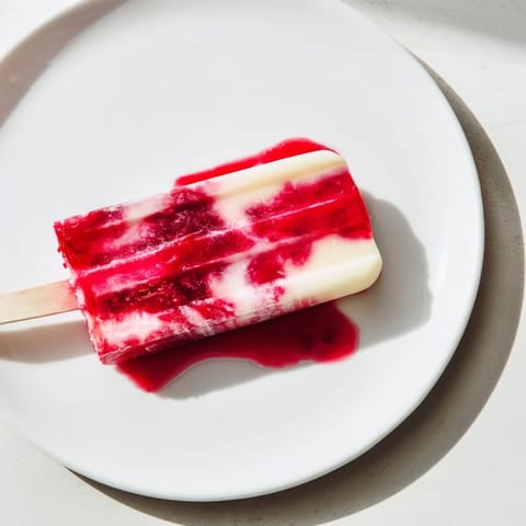 Raspberry Coconut Ice Pops #33