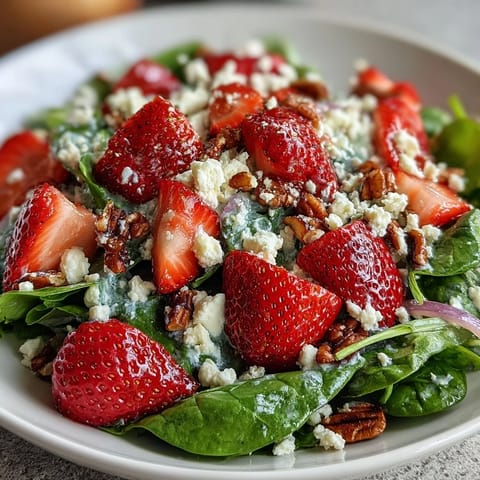 Fresh Strawberry Spinach Salad