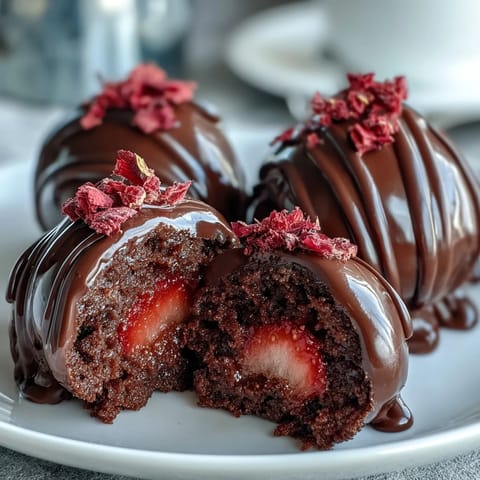 Dubai-Style Strawberry Truffles