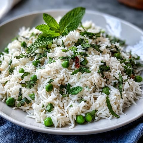 Spring Pea Mint Rice Pilaf
