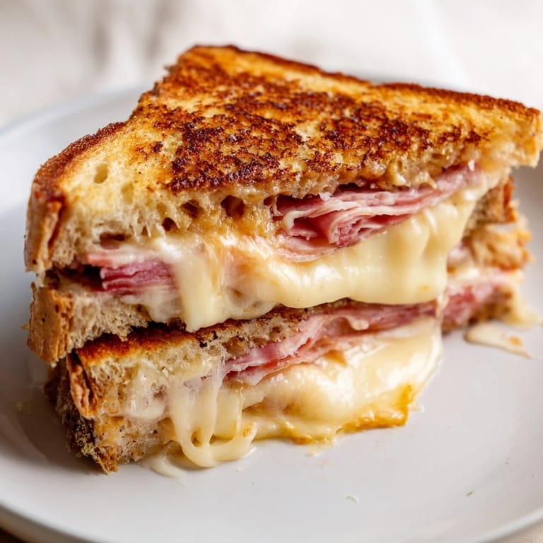 Enjoy a warm Charcuterie Grilled Cheese, oozing with melted cheese and savory Italian meats.