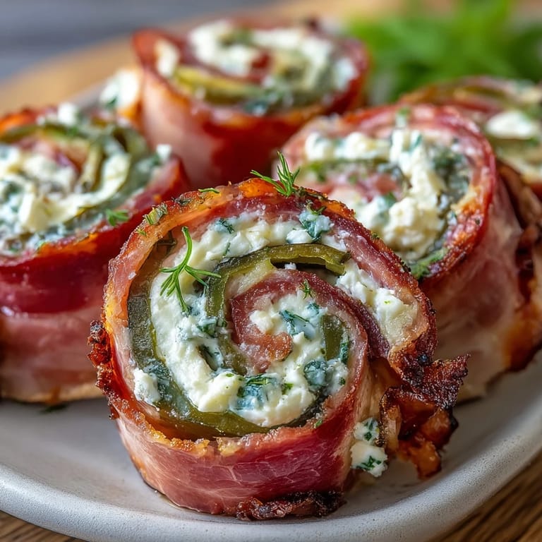 Smoky ham, smooth cream cheese, and crisp pickles combine in these easy, gluten-free pinwheels, great for gatherings or lunchboxes.
