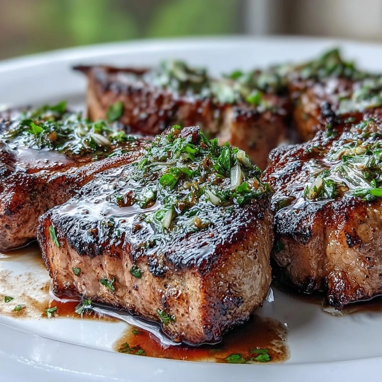 Elegant lamb chops with vibrant garlic-lemon gremolata, perfect for a weeknight dinner.